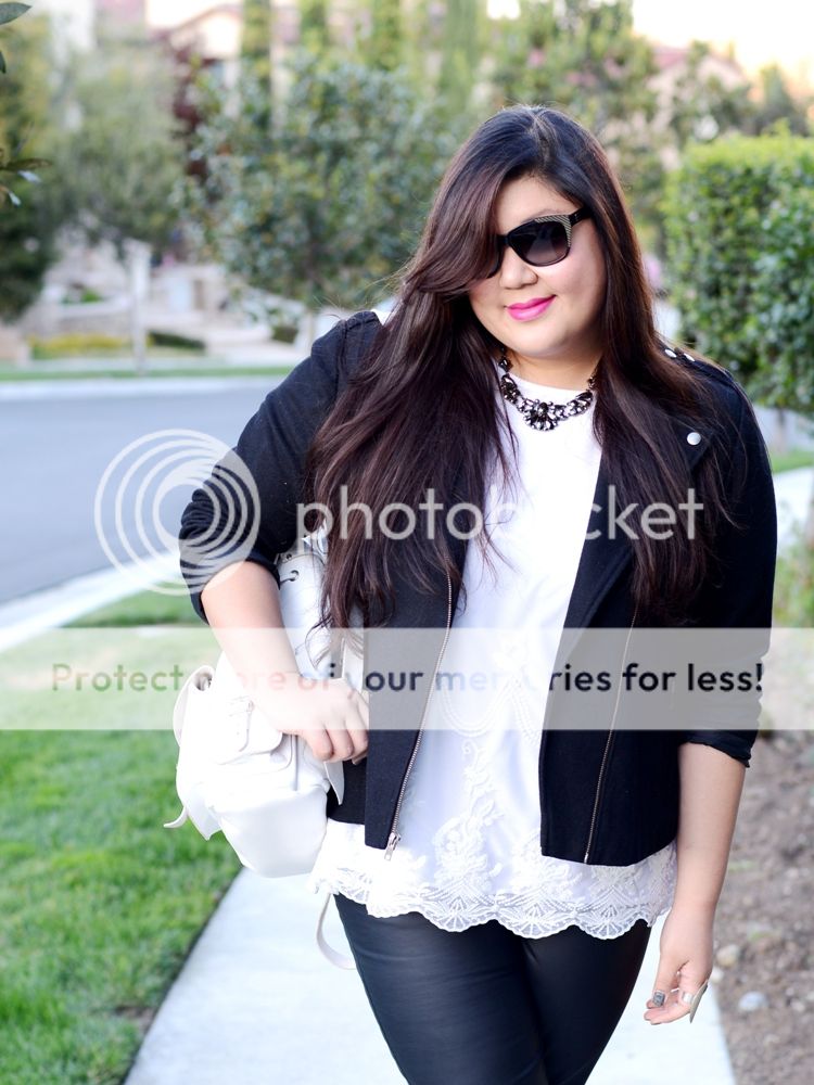 Curvy Girl Chic Plus Size Fashion Blog OOTD Black and White