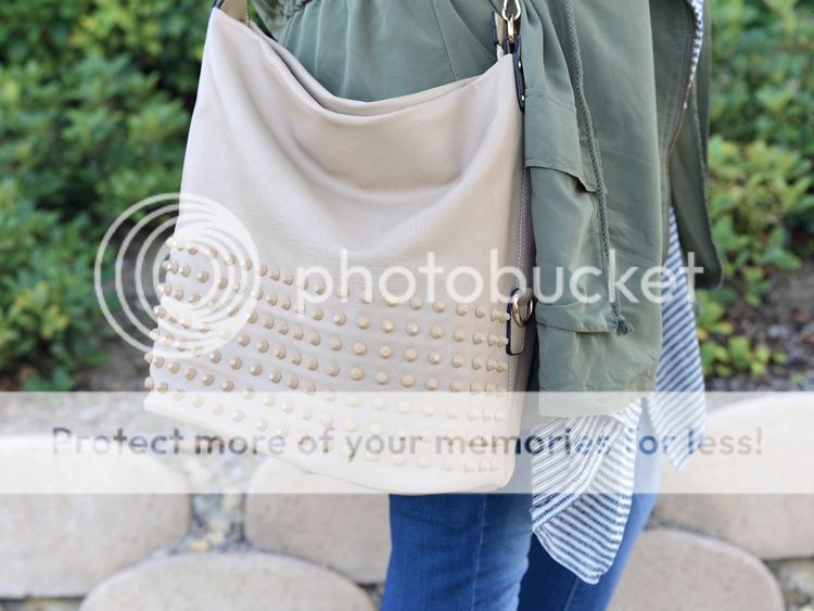 Curvy Girl Chic Plus Size Fashion Blog Charlotte Russe Anorak Skinny Jeans Lace Up Boots