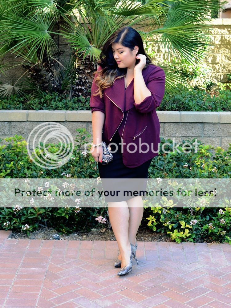 Curvy Girl Chic Plus Size Fashion Blog Charlotte Russe Workwear to Date Night Look