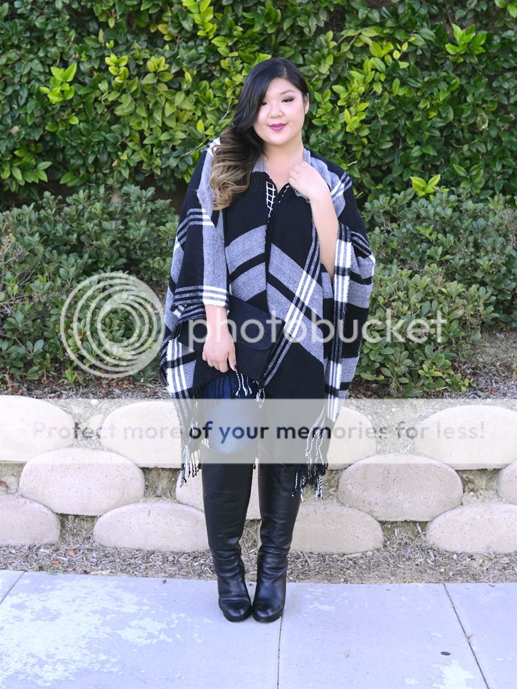 Curvy Girl Chic Plus Size Fashion blog Fall Plaid Outfit Ideas with Target