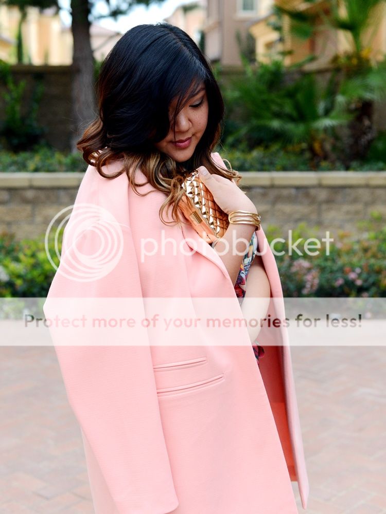Curvy Girl Chic Plus Size Fashion Blog Spring Outfit Idea Simply Be Duster Coat and Issa London Dress