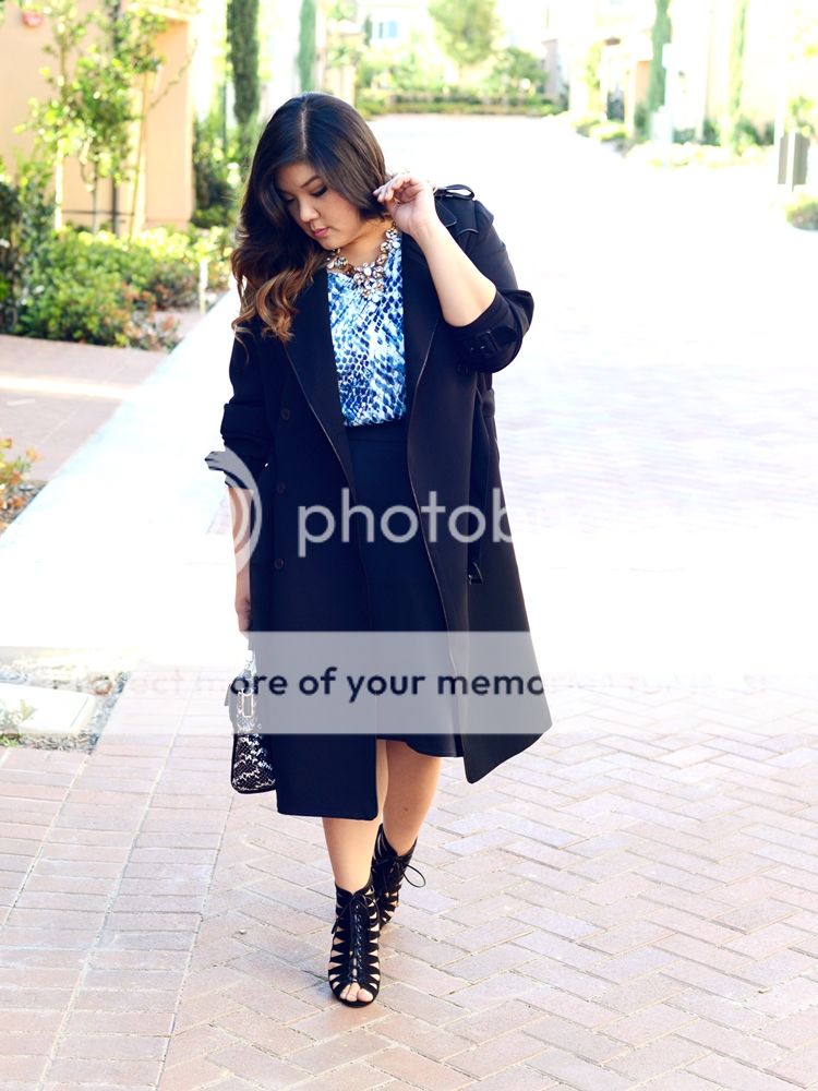 Curvy Girl Chic Plus Size Fashion Blog MYNT1792 trench coat Spring 2015 Collection