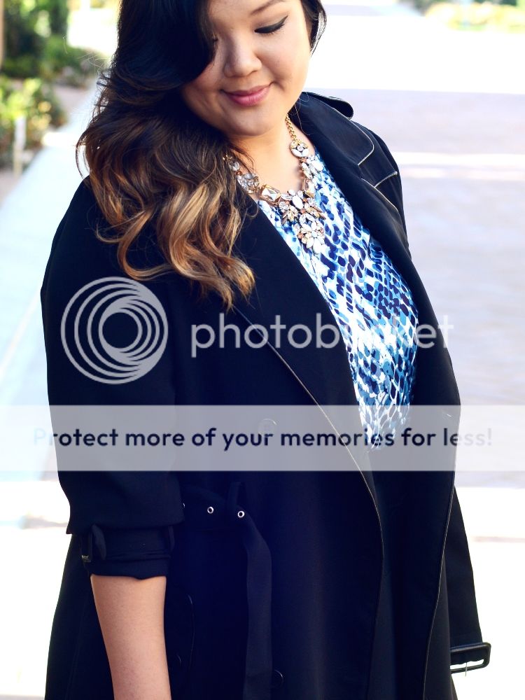 Curvy Girl Chic Plus Size Fashion Blog MYNT1792 trench coat Spring 2015 Collection