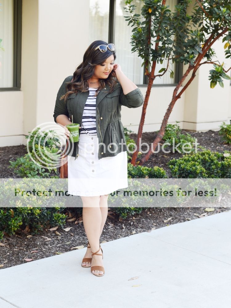Curvy Girl Chic Plus Size Fashion Blog Allison Teng Old Navy Never Basic Tees Outfit