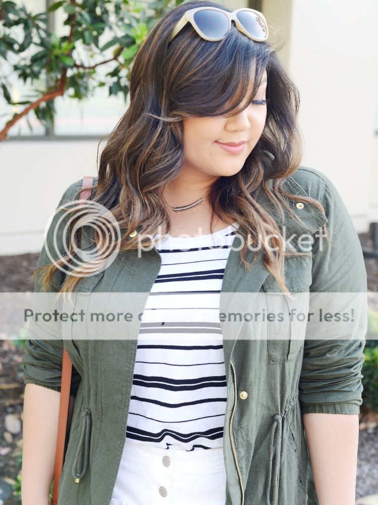 Curvy Girl Chic Plus Size Fashion Blog Allison Teng Old Navy Never Basic Tees Outfit