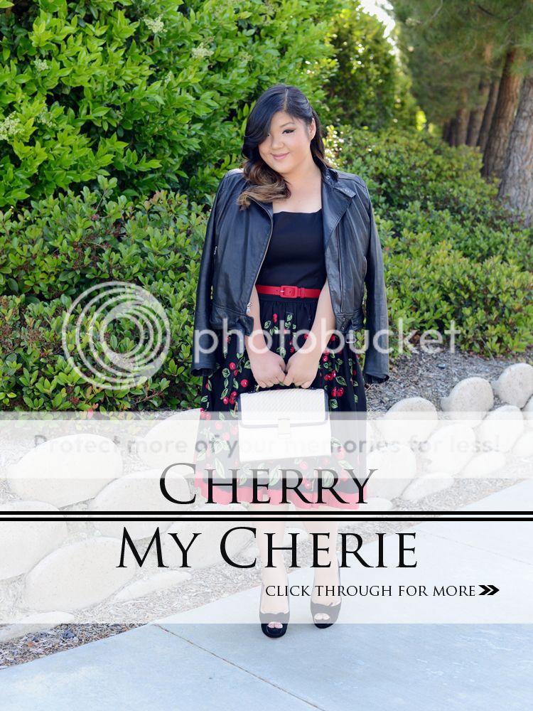 Curvy Girl Chic Plus Size Fashion Blog Pinup Girl Clothing Cherry Midi Dress
