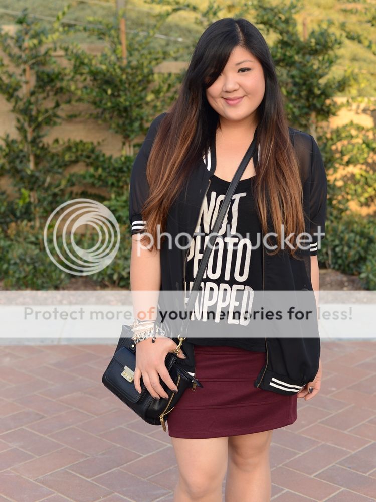 Curvy Girl Chic Plus Size Fashion Blog Living Doll LA Baseball Jacket