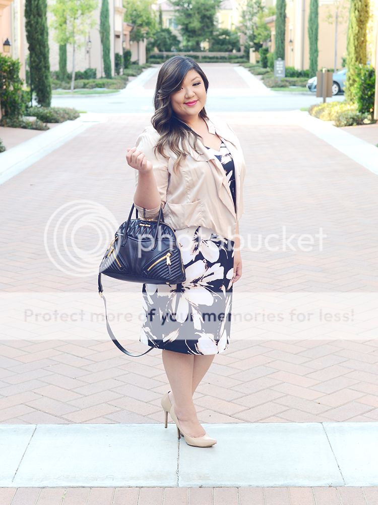 Curvy Girl Chic Plus Size Fashion Blog Ashley Graha Dressbarn Collection Dress