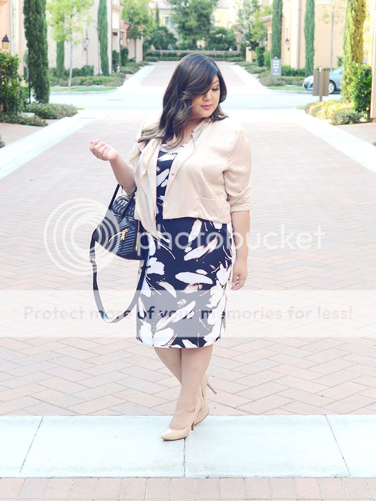 Curvy Girl Chic Plus Size Fashion Blog Ashley Graha Dressbarn Collection Dress