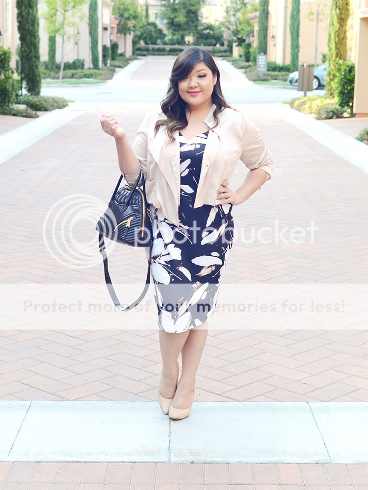Curvy Girl Chic Plus Size Fashion Blog Ashley Graha Dressbarn Collection Dress