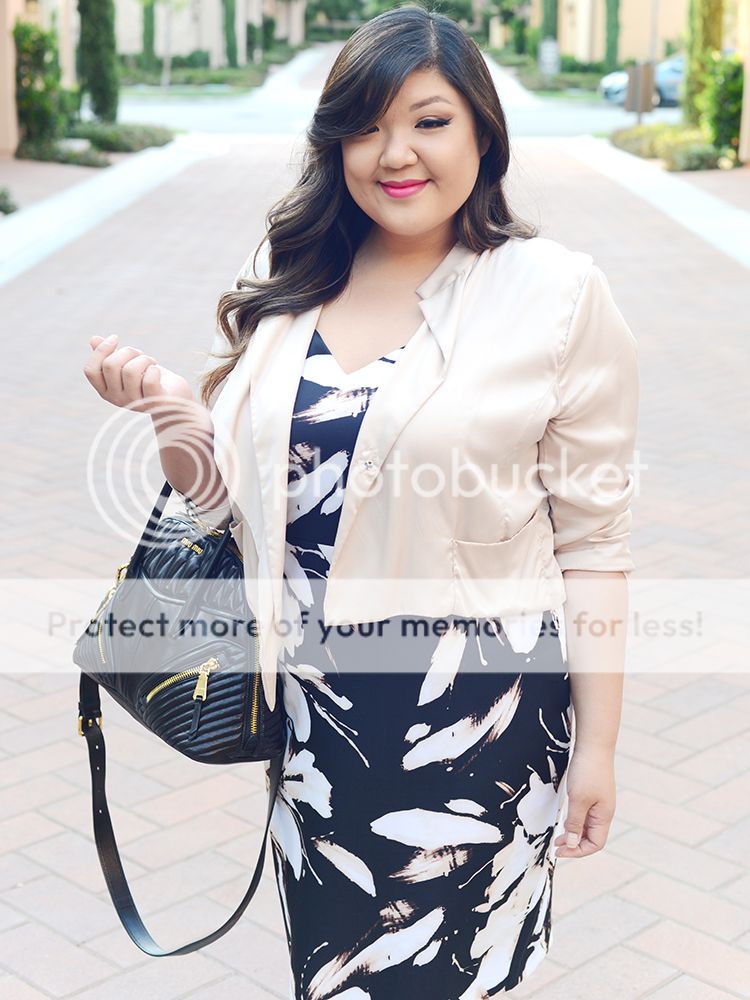 Curvy Girl Chic Plus Size Fashion Blog Ashley Graha Dressbarn Collection Dress