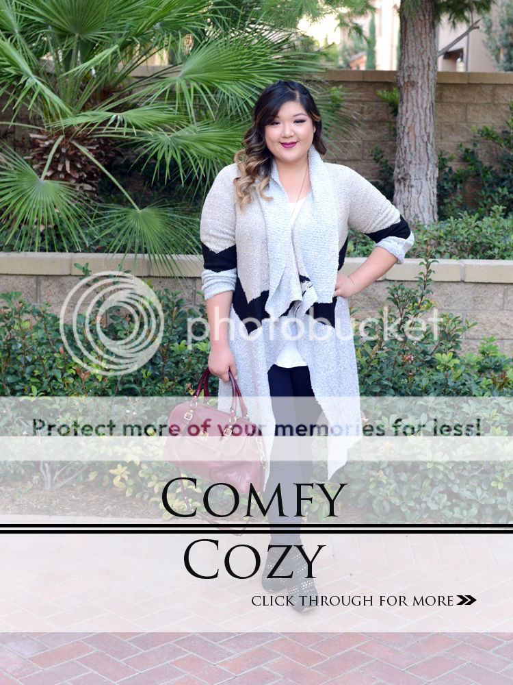 Curvy Girl Chic Plus Size Fashion Blog Long Sweater Cardigan with Jeans