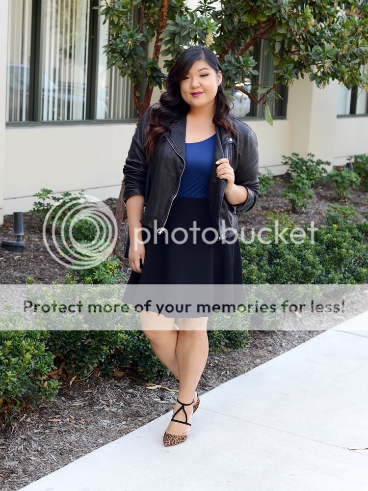 photo Fit for Me Tank Leather Jacket Skater Skirt Look 1.jpg
