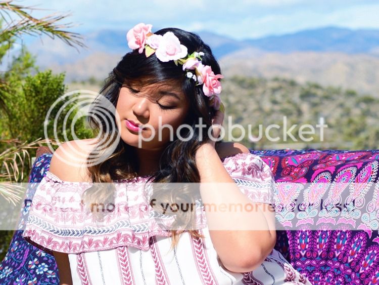 Curvy Girl Chic Plus Size Fashion Blog Coachella Festival Fashion Lookbook Off Shoulder Dress