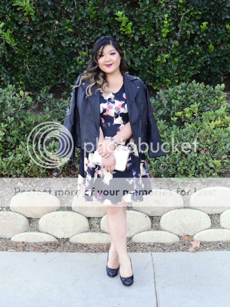 Curvy Girl Chic Plus Size Fashion Blog Target Ava and Viv Maximum Impact Minimum Effort Holiday Looks Confetti Light Printed Dress
