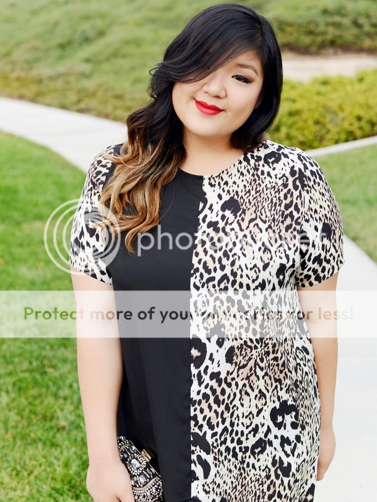 Curvy Girl Chic Plus Size Fashion Blog Live the Look Two Tone Dress