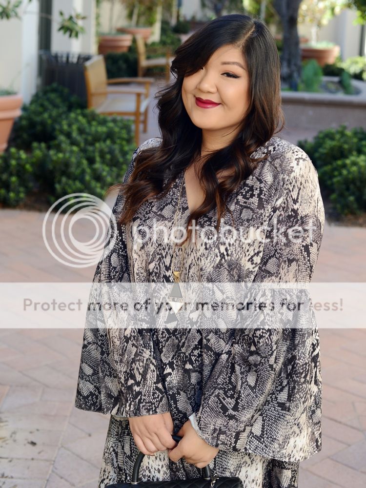 Curvy Girl Chic Plus Size Fashion Blog Elvi Clothing Dress and Coat Outfit