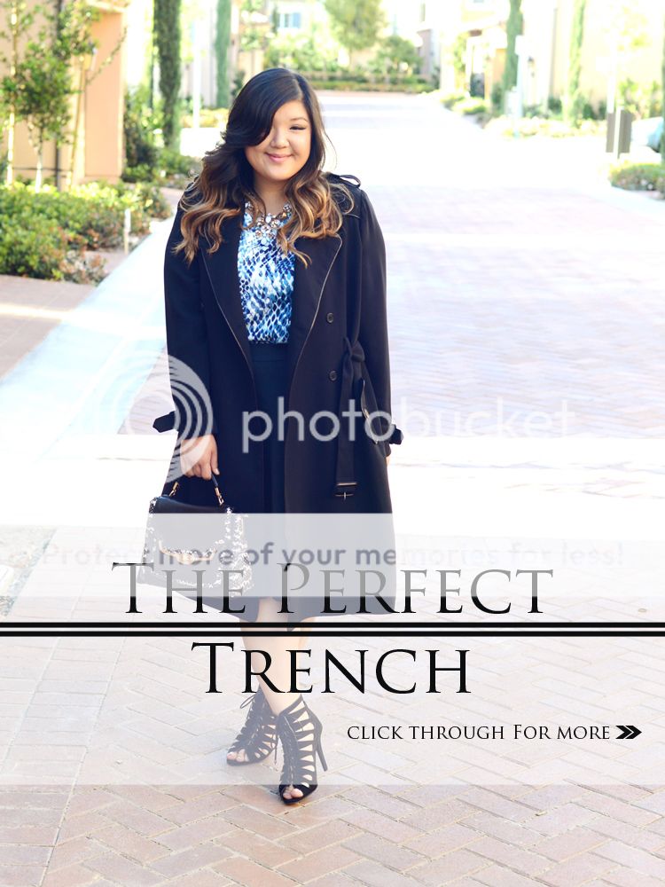 Curvy Girl Chic Plus Size Fashion Blog MYNT1792 trench coat Spring 2015 Collection