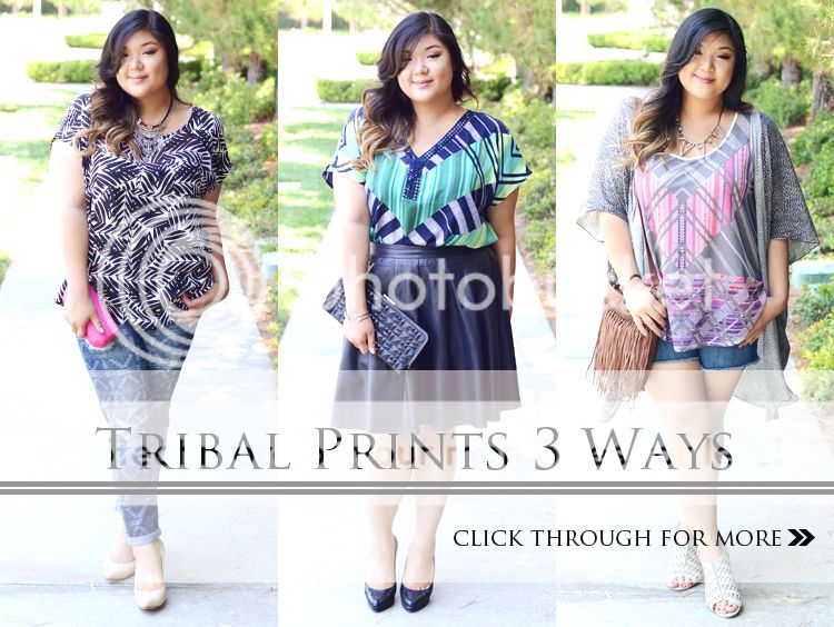 Curvy Girl Chic Target Ava & Viv Tribal Print Outfits