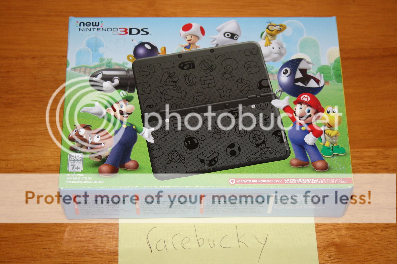 New Nintendo 3DS Super Mario Black Edition Console NEW SEALED MINT
