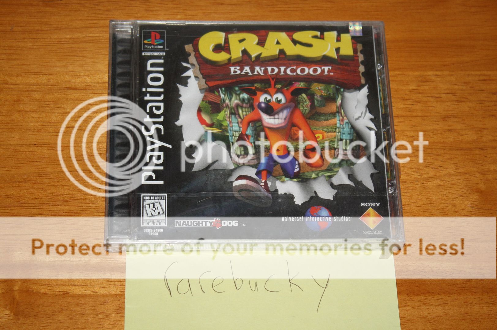 Crash Bandicoot (PS1 PSX Playstation) NEW SEALED BLACK LABEL, SUPER